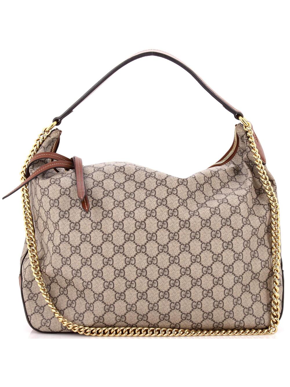 Gucci Chain Hobo Gg Coated Canvas Large #349308G18B